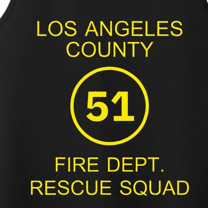 Fire Department Rescue Squad Team L.A. County 51 Performance Tank