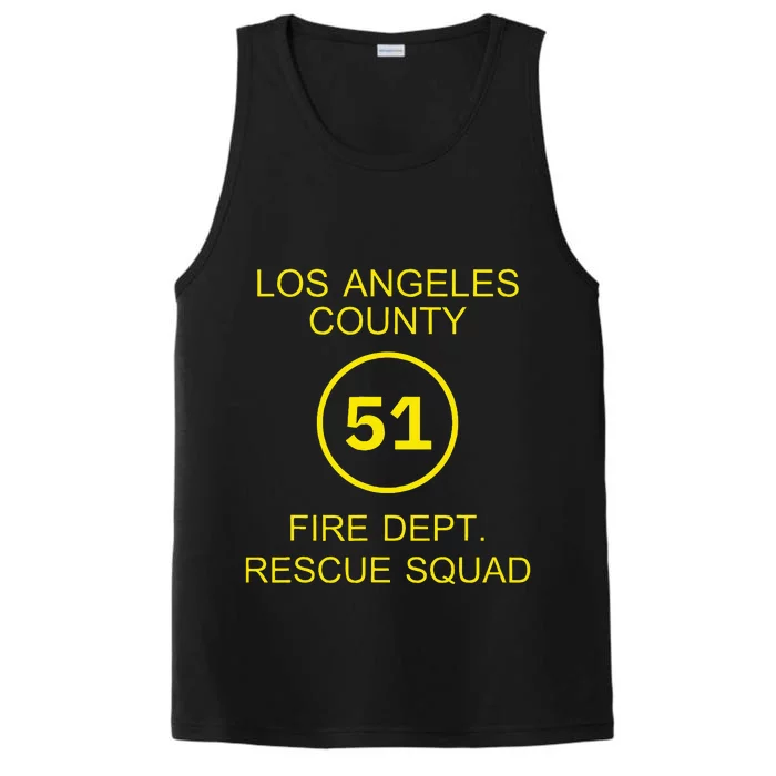 Fire Department Rescue Squad Team L.A. County 51 Performance Tank