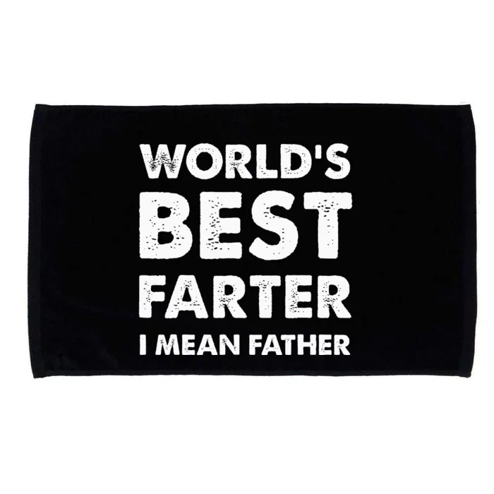 FatherS Day Retro Dad WorldS Best Farter I Mean Father Microfiber Hand Towel