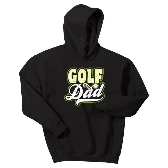 Father's Day Retro Golf Dad Gift For Dad Kids Hoodie