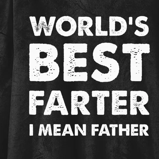 Fathers Day Retro Dad Worlds Best Farter I Mean Father Hooded Wearable Blanket