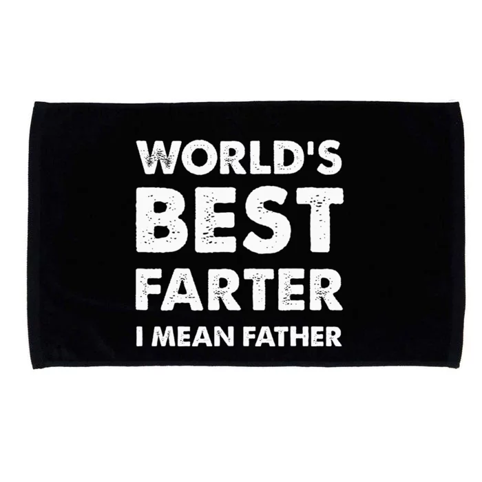 Fathers Day Retro Dad Worlds Best Farter I Mean Father Microfiber Hand Towel