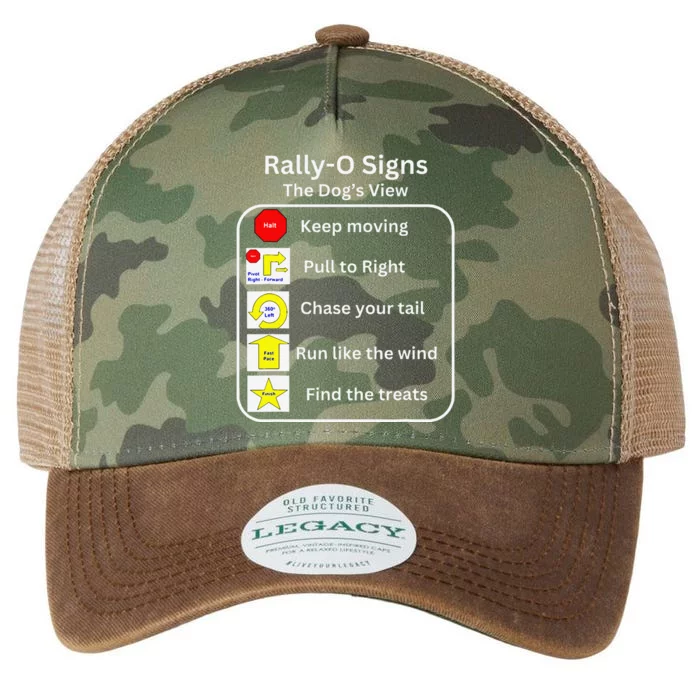 Funny Dog Rally Obedience Legacy Tie Dye Trucker Hat