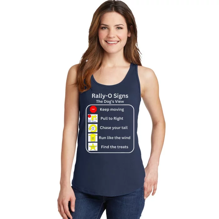 Funny Dog Rally Obedience Ladies Essential Tank