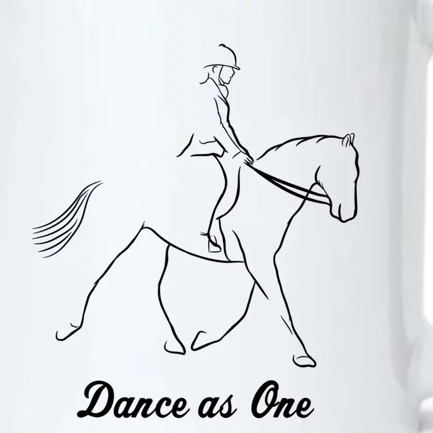 Funny Dressage Riding Horse Show Horseback Equestrian Funny Gift Black Color Changing Mug