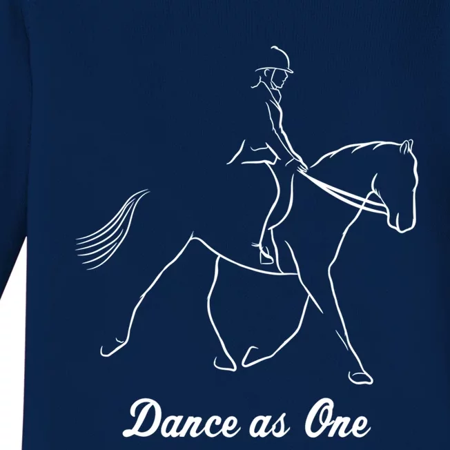 Funny Dressage Riding Horse Show Horseback Equestrian Funny Gift Baby Long Sleeve Bodysuit