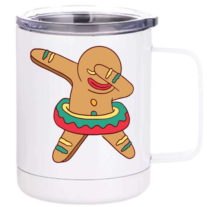 Funny Dubbing Santa Cookie Baker Cookie Lover Gift Front & Back 12oz Stainless Steel Tumbler Cup