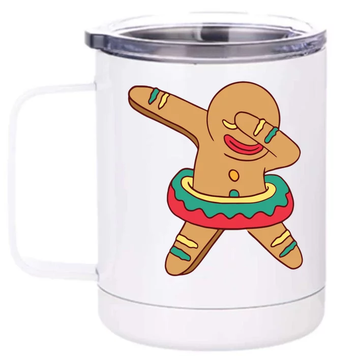 Funny Dubbing Santa Cookie Baker Cookie Lover Gift Front & Back 12oz Stainless Steel Tumbler Cup