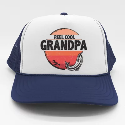 Reel Cool Grandpas Ideas for Fathers Day Birthday Gift Yupoong Adult 5-Panel Trucker Hat