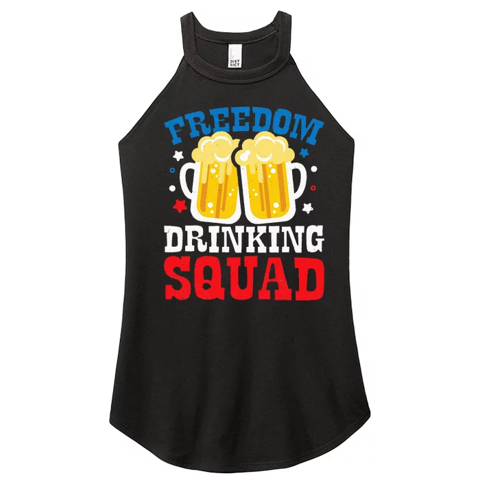 Freedom Drinking Squad Beer Matching 4th Of July Team Gift Women’s Perfect Tri Rocker Tank