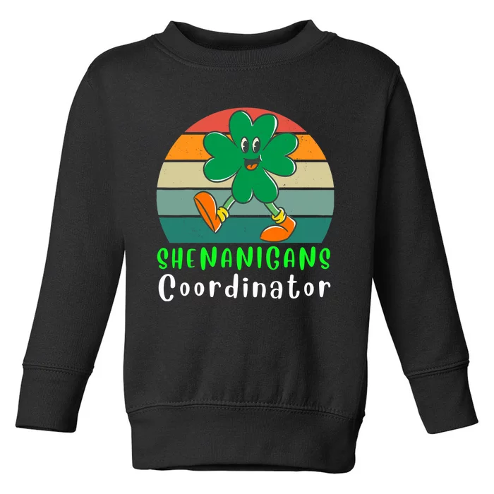 Funny Dabbing Shamrock Shenanigans Leprechaun Unicorn Gnomes Toddler Sweatshirt