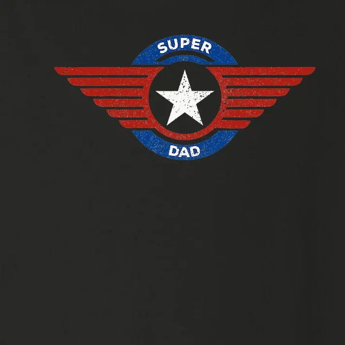 Father's Day Super Hero Dad Father and Protector Toddler Long Sleeve Shirt