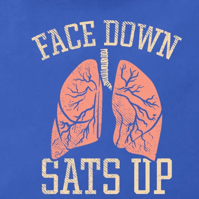 Face Down Sats Up Gift Zip Tote Bag