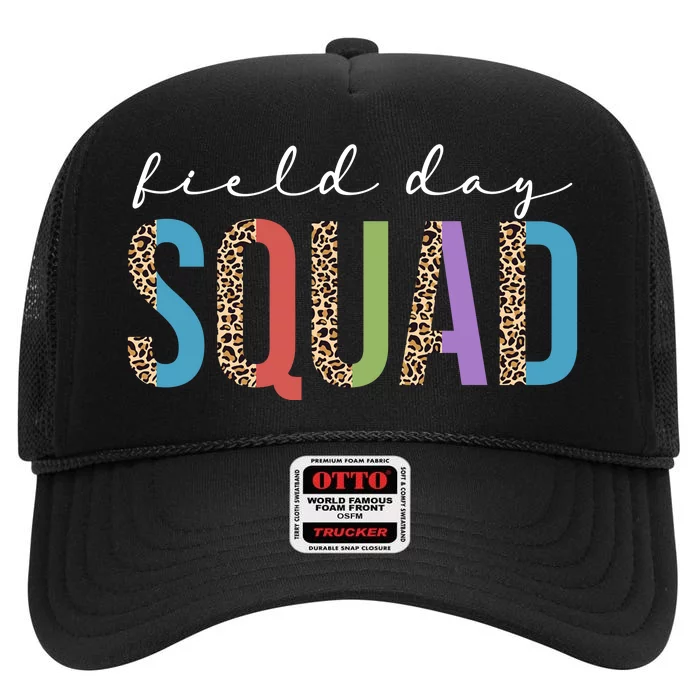 Field Day Squad Cheetah Print High Crown Mesh Trucker Hat