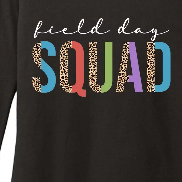 Field Day Squad Cheetah Print Womens CVC Long Sleeve Shirt