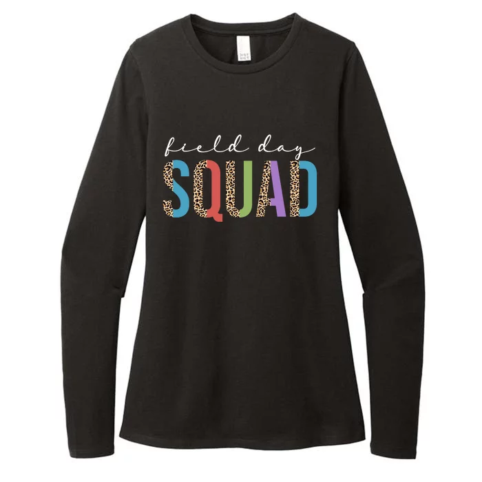 Field Day Squad Cheetah Print Womens CVC Long Sleeve Shirt