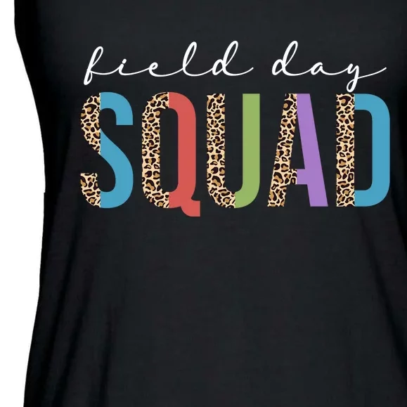 Field Day Squad Cheetah Print Ladies Essential Flowy Tank