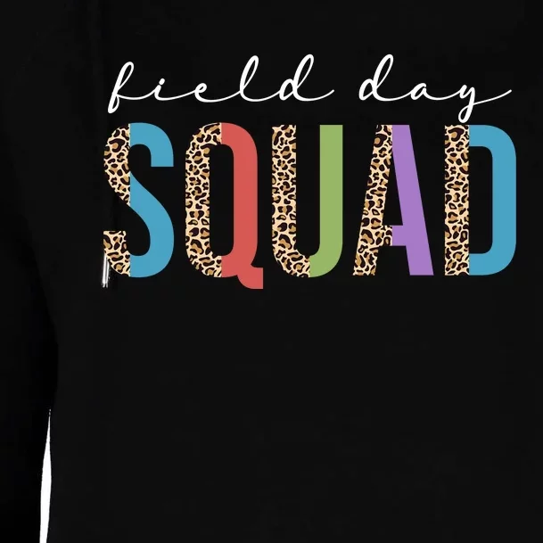 Field Day Squad Cheetah Print Womens Funnel Neck Pullover Hood