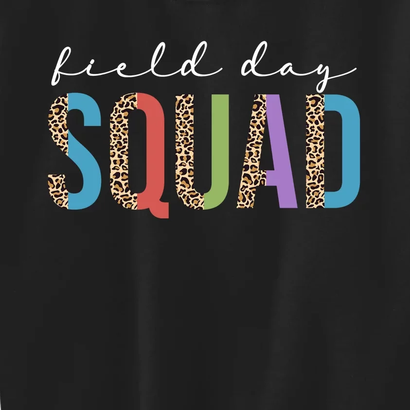 Field Day Squad Cheetah Print Kids Sweatshirt