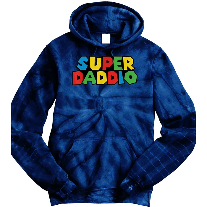 Fathers Day Super Daddio Tie Dye Hoodie