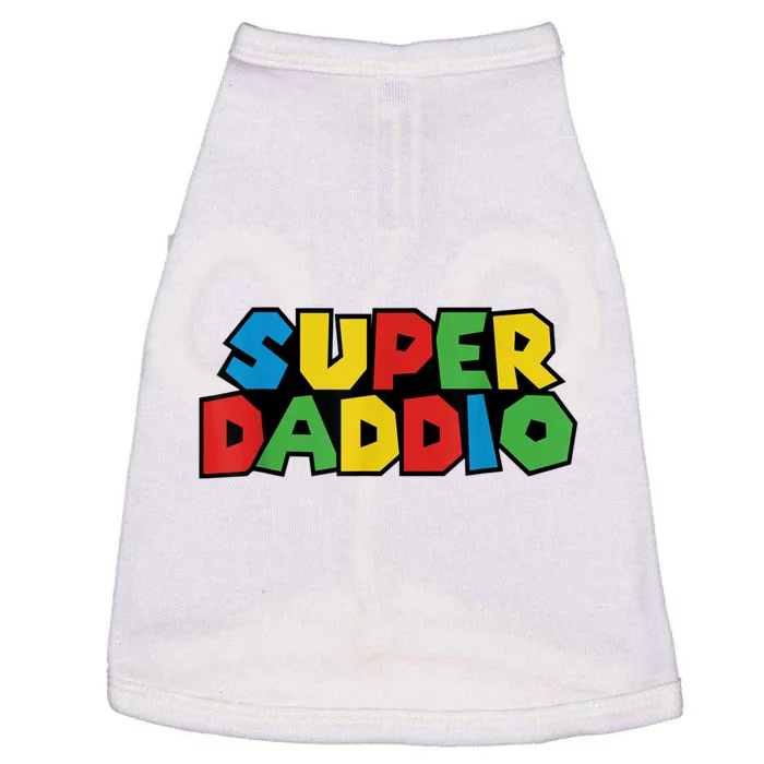 Fathers Day Super Daddio Doggie Tank