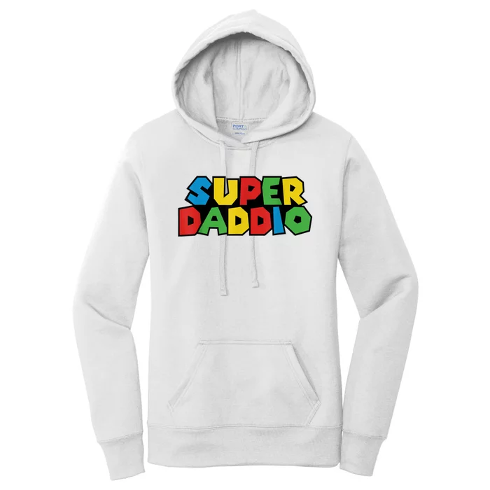 Fathers Day Super Daddio Women's Pullover Hoodie