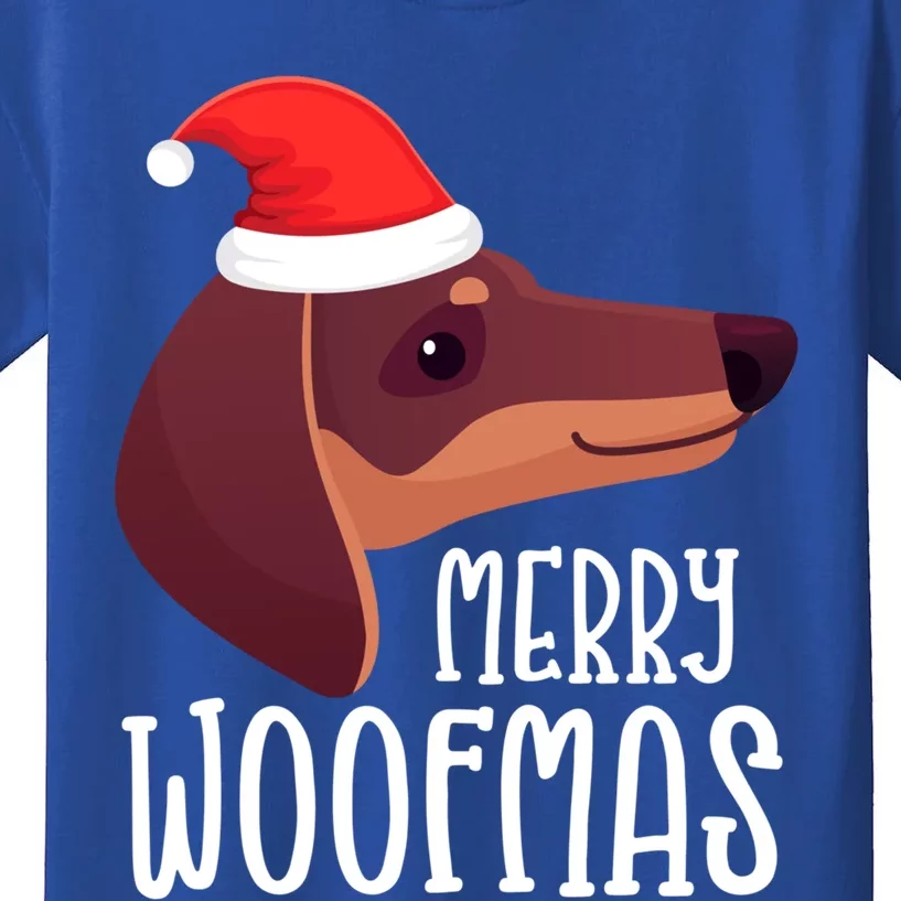 Funny Dachshund Santa Doxie Wiener Christmas Dog Lover Gift Funny Gift Kids T-Shirt