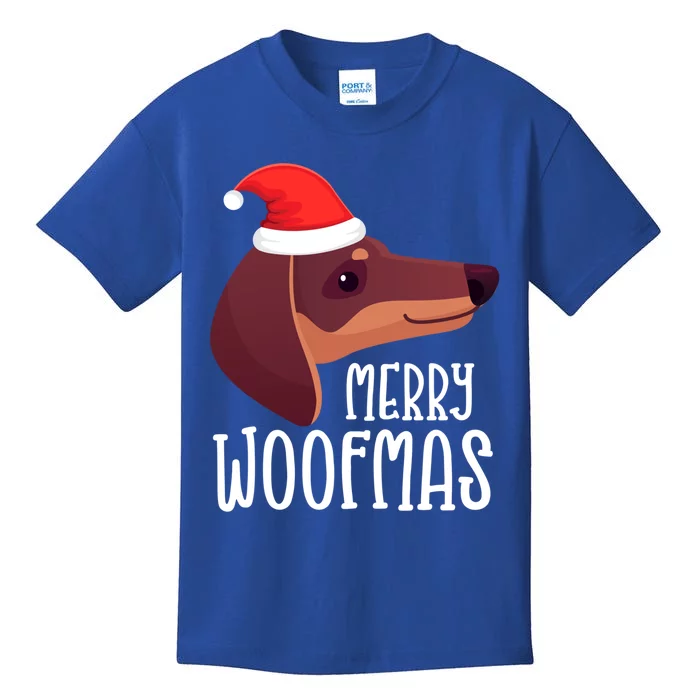 Funny Dachshund Santa Doxie Wiener Christmas Dog Lover Gift Funny Gift Kids T-Shirt