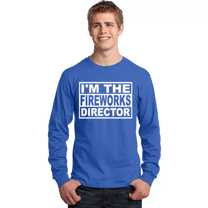 Fireworks Director Square Graphic Gift Tall Long Sleeve T-Shirt