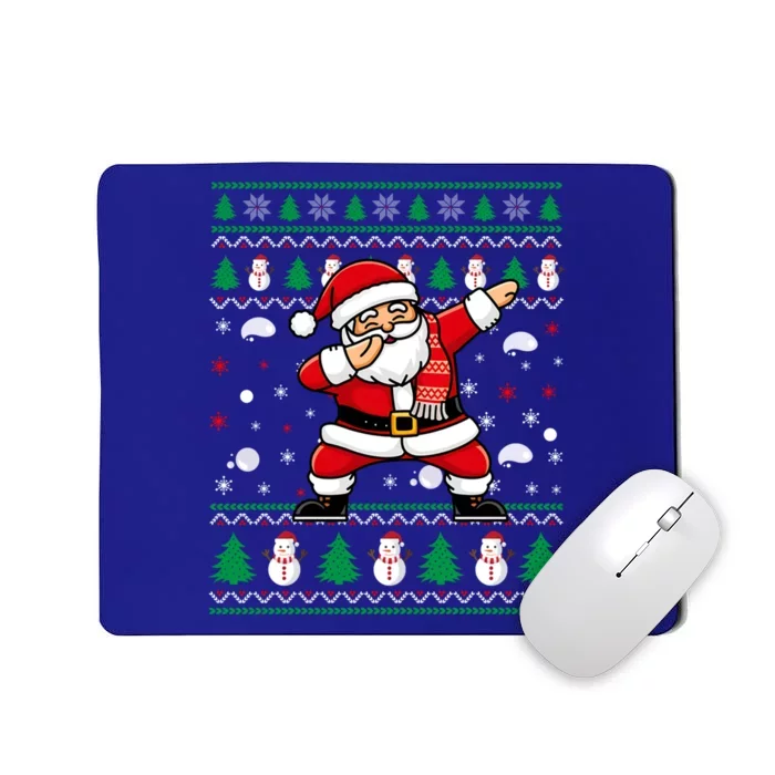 Funny Dabbing Santa Hat Ugly Christmas Tree Xmas Gift Mousepad