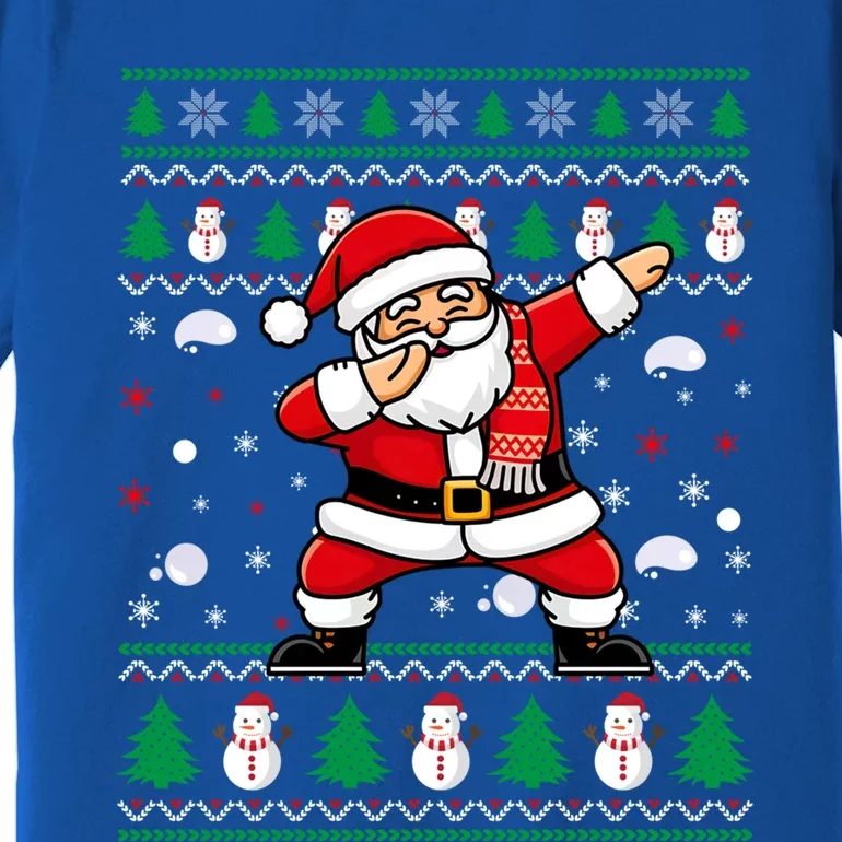 Funny Dabbing Santa Hat Ugly Christmas Tree Xmas Gift Premium T-Shirt