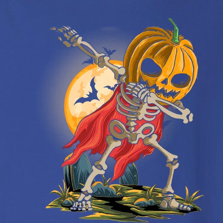 Funny Dabbing Skeleton Pumpkin Costume Dab Happy Halloween Gift Toddler Long Sleeve Shirt