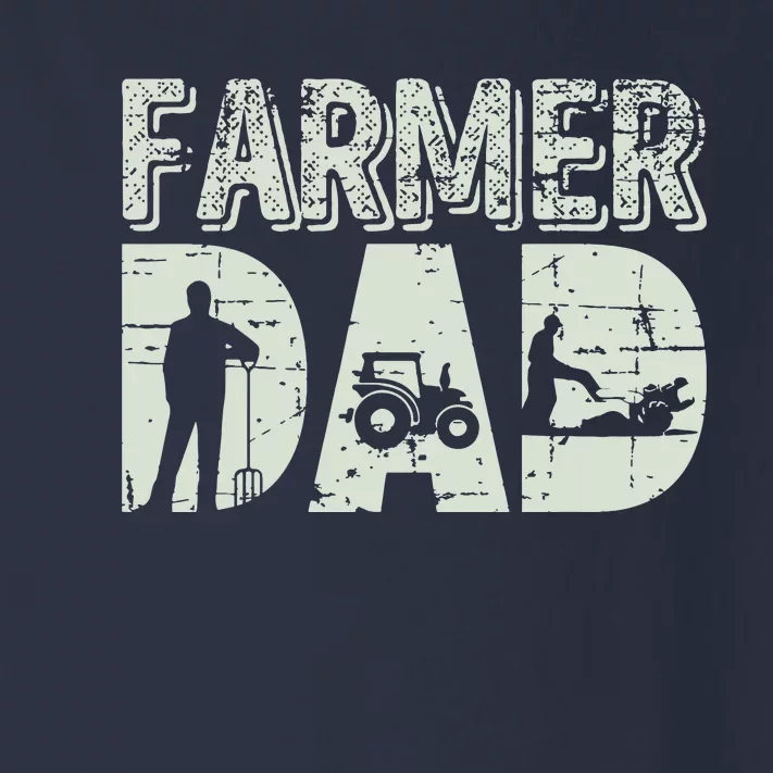 Farmer Dad Shirts Farm Farming Fathers Day Gift Tractor Toddler Long Sleeve Shirt