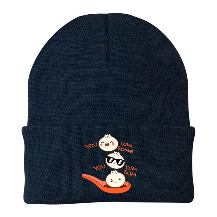 Funny Dim Sum You Win Some You Dim Sum Dumpling Lover Knit Cap Winter Beanie