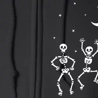 Funny Dancing Skeleton Full Zip Hoodie