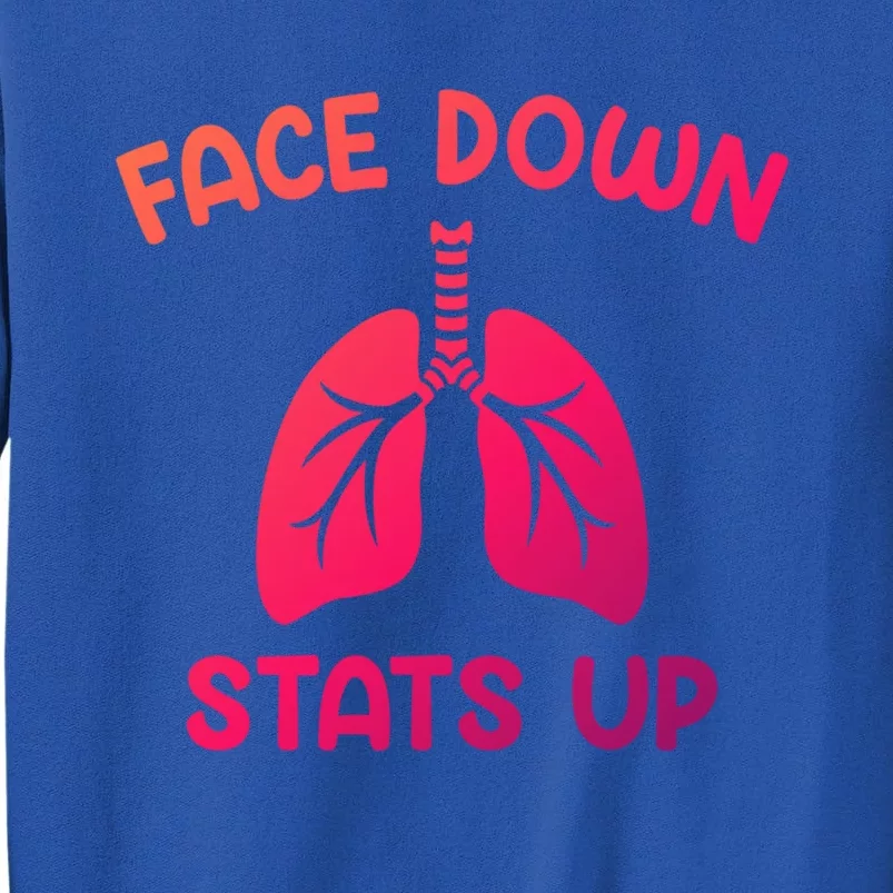 Face Down Sats Up Respiratory Therapist Cool Gift Sweatshirt