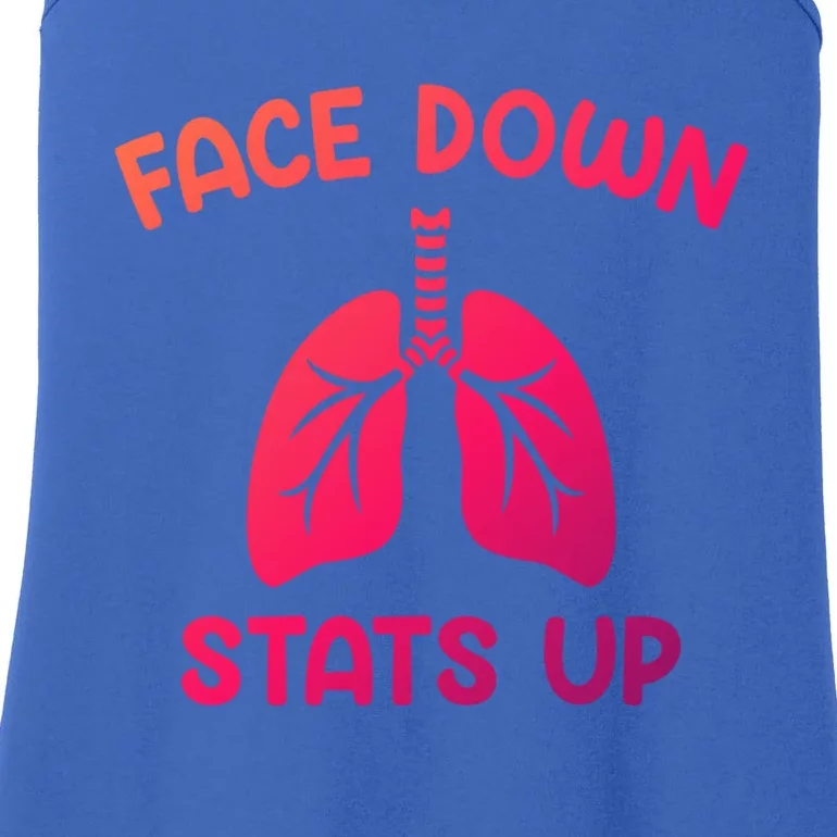 Face Down Sats Up Respiratory Therapist Cool Gift Ladies Essential Tank