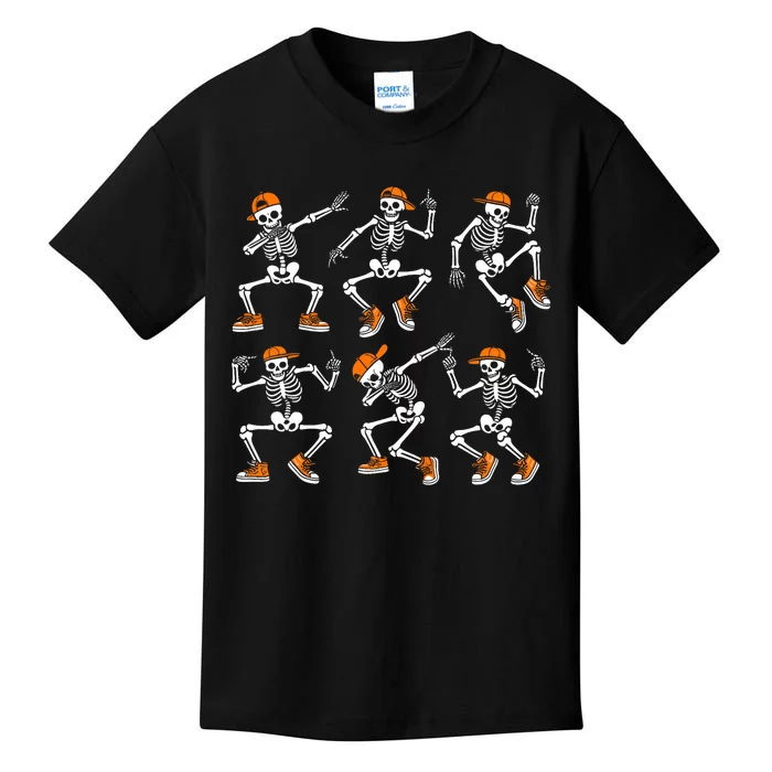 Funny Dancing Skeletons Halloween Skeleton Dance Halloween Kids T-Shirt