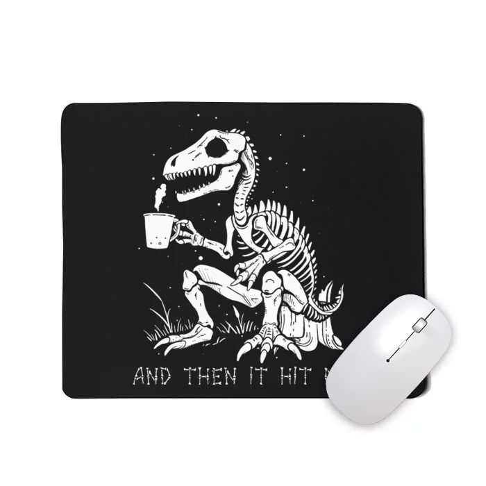 Funny Dinosaur Skeleton Costume Goth Mousepad