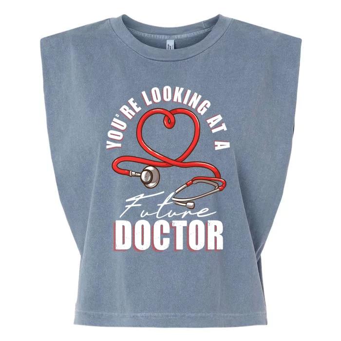 Future Doctor Student Medical School In Training Gift Garment-Dyed Women's Muscle Tee