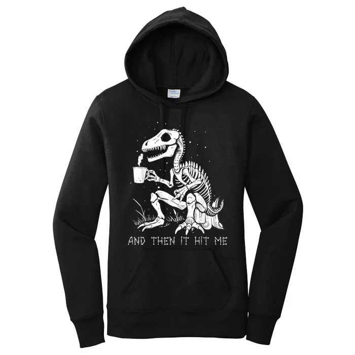 Funny Dinosaur Skeleton Costume Goth Halloween Women's Pullover Hoodie