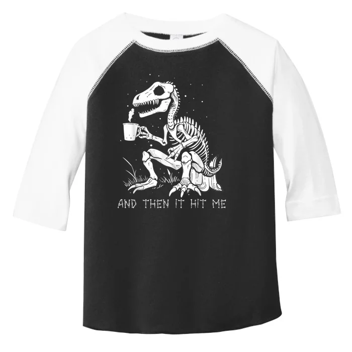 Funny Dinosaur Skeleton Costume Goth Halloween Toddler Fine Jersey T-Shirt