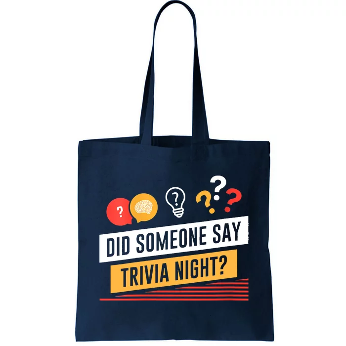 Funny Did Someone Say Trivia Night Pub Quiz Trivia Tote Bag