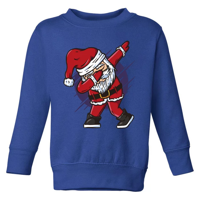 Funny Dabbing Santa Claus Dab Color Christmas Holiday Dance Cool Gift Toddler Sweatshirt