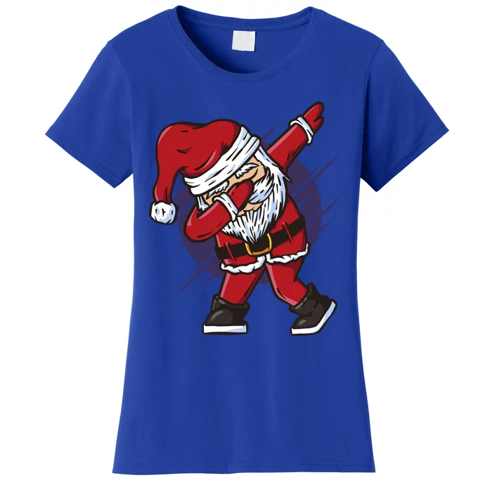 Funny Dabbing Santa Claus Dab Color Christmas Holiday Dance Cool Gift Women's T-Shirt