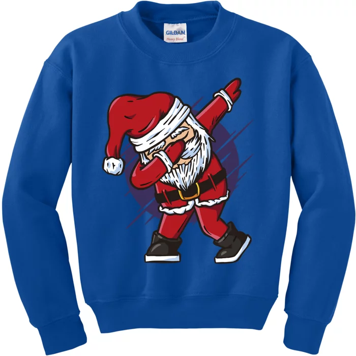 Funny Dabbing Santa Claus Dab Color Christmas Holiday Dance Cool Gift Kids Sweatshirt