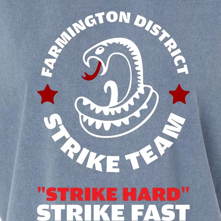 Farmington District Strike Team Strike Hard Strike Fast Garment-Dyed Women's Muscle Tee