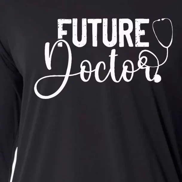 Future Doctor Stethoscope Medical Students Cooling Performance Long Sleeve Crew