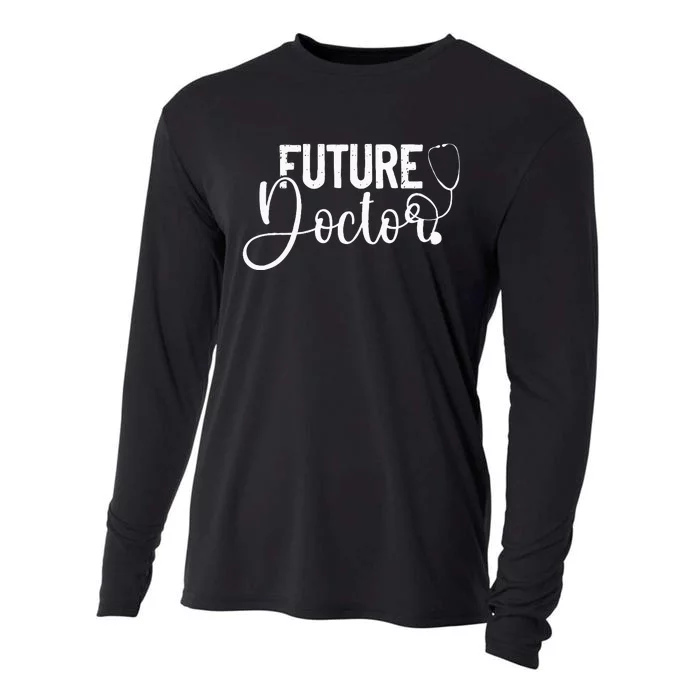 Future Doctor Stethoscope Medical Students Cooling Performance Long Sleeve Crew