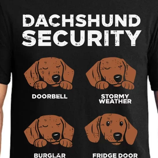 Funny Dachshund Security Dog Pajama Set